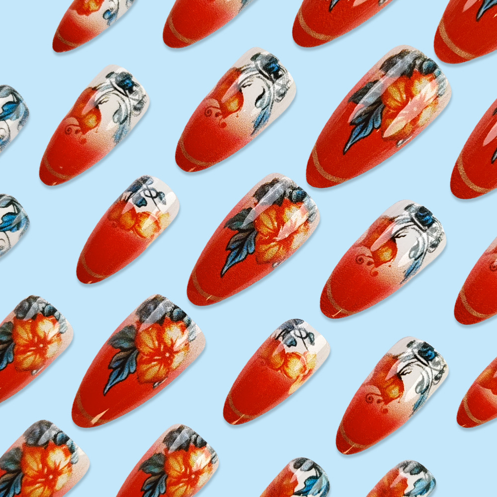Europa y los Estados Unidos venden en caliente Rui Ruyi nail patch blanqueamiento de uñas parche de alto nivel clásico de color gradiente encanto para usar uñas image 4