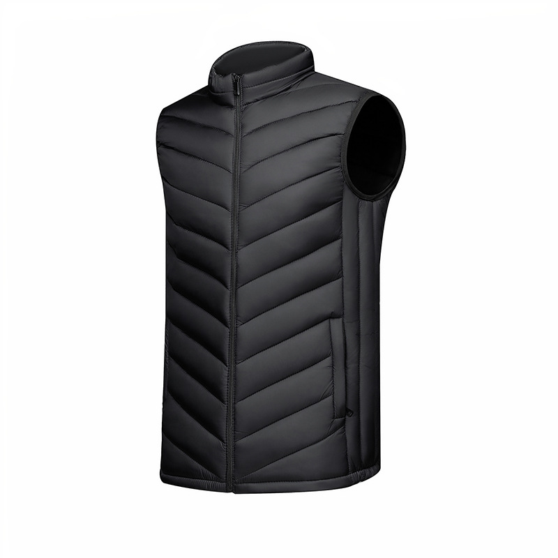 Aliexpress base de hombre de otoño y invierno, chaleco blanco cálido, chaleco de tendencia explosiva Amazon