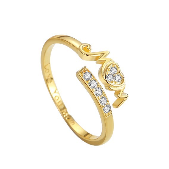 Mom madre e hija Europa y América amor anillo de plata esterlina S925ins venta caliente letras de circón madre moda anillo del día de la madre