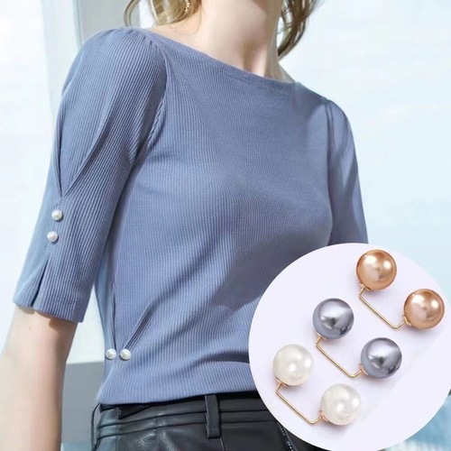 Japanese and Korean anti-exposure brooch, one-word simple invisible clothing fixed pin, clothing waist and versatile decorative pin