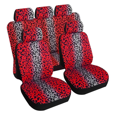 Amazon's Best-Selling Leopard Print: Universal seat cover - red-five-seats-universal