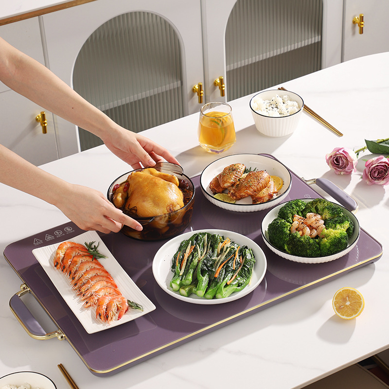 保温プレート、温かい料理用保温プレート、正方形のテーブル用加熱プレート、家電ギフト、温度調節機能付きスマートモデル|undefined