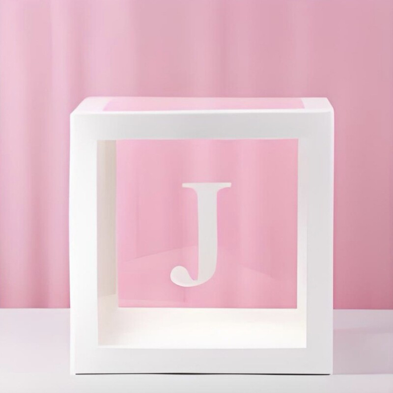26文字の透明な白い風船の箱の装飾の誕生日のパーティーの告白のONE赤ちゃんの満1歳の場所のシーンの配置|undefined