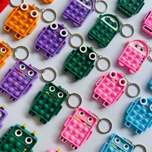 Vent decompression rat killer pioneer keychain educational decompression bubble music toy children mini keychain pendant