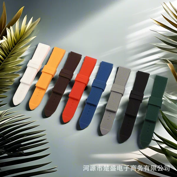 【Chu Sheng】Direct from the Source Factory, In-Stock Silicone Watch Straps, Unisex, Suitable for Sports, Fashion, and Commuting, New Model