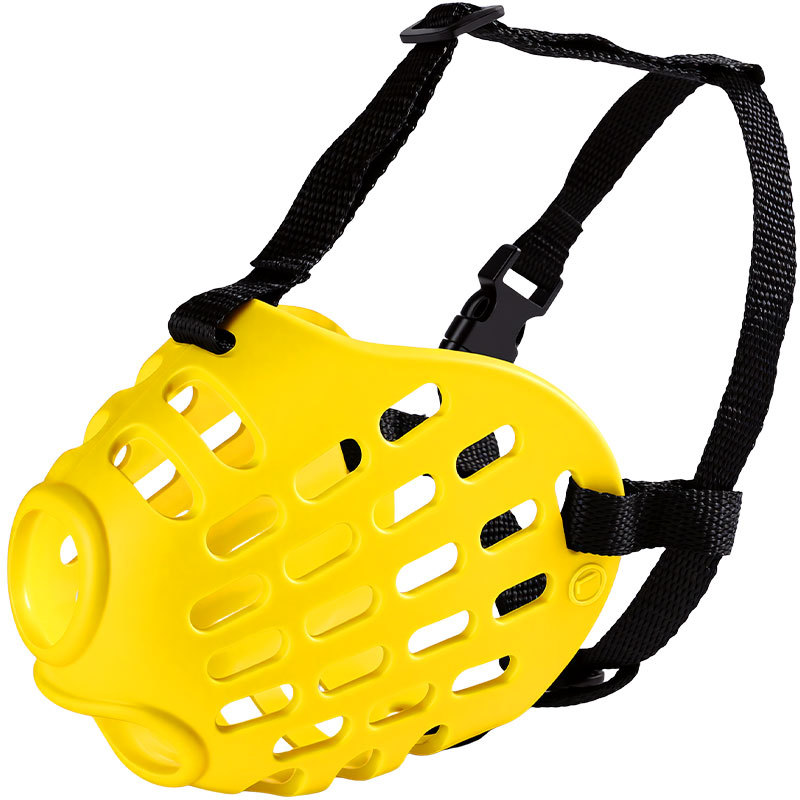 cubierta de boca para perros, máscara de mascota para agua potable, cubierta de boca ajustable para perros pequeños, medianos y grandes