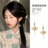 Small design advanced earrings, Chinese style, trend of season, high-quality style, bright catchy style, wholesale