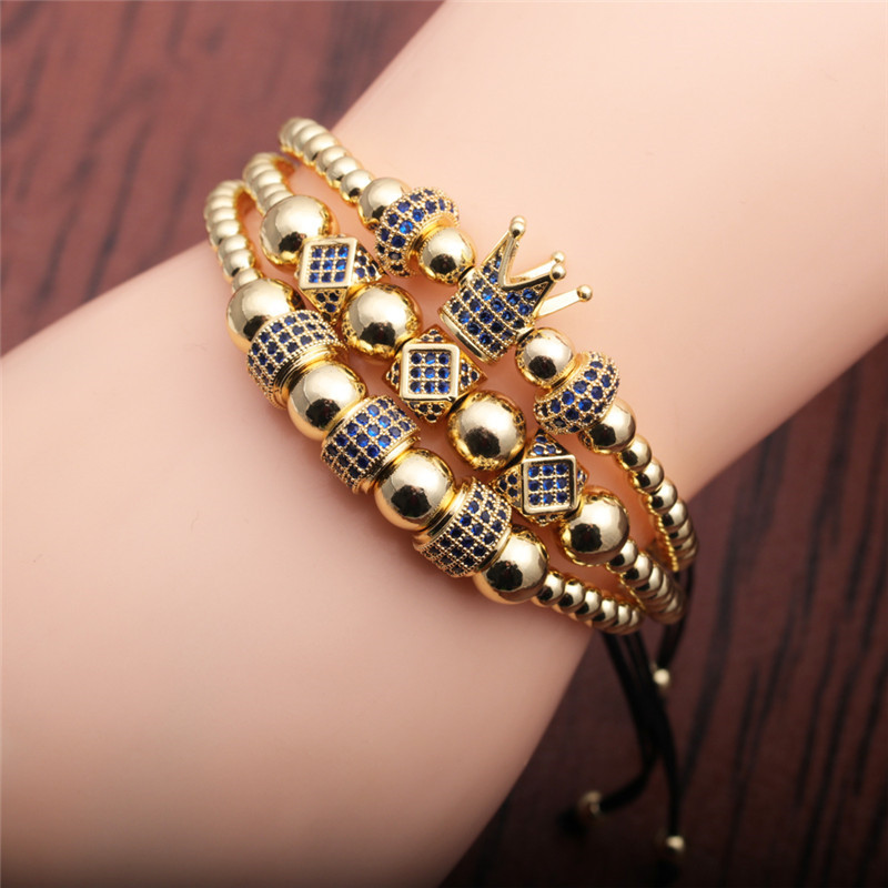 Crown Woven Adjustable Bracelet Set display picture 14