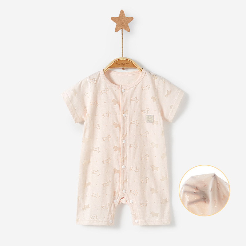 Bebé mono verano delgada de manga corta pijamas mameluco traje infantil recién nacido Ropa niños y niñas Bebé Ropa de verano