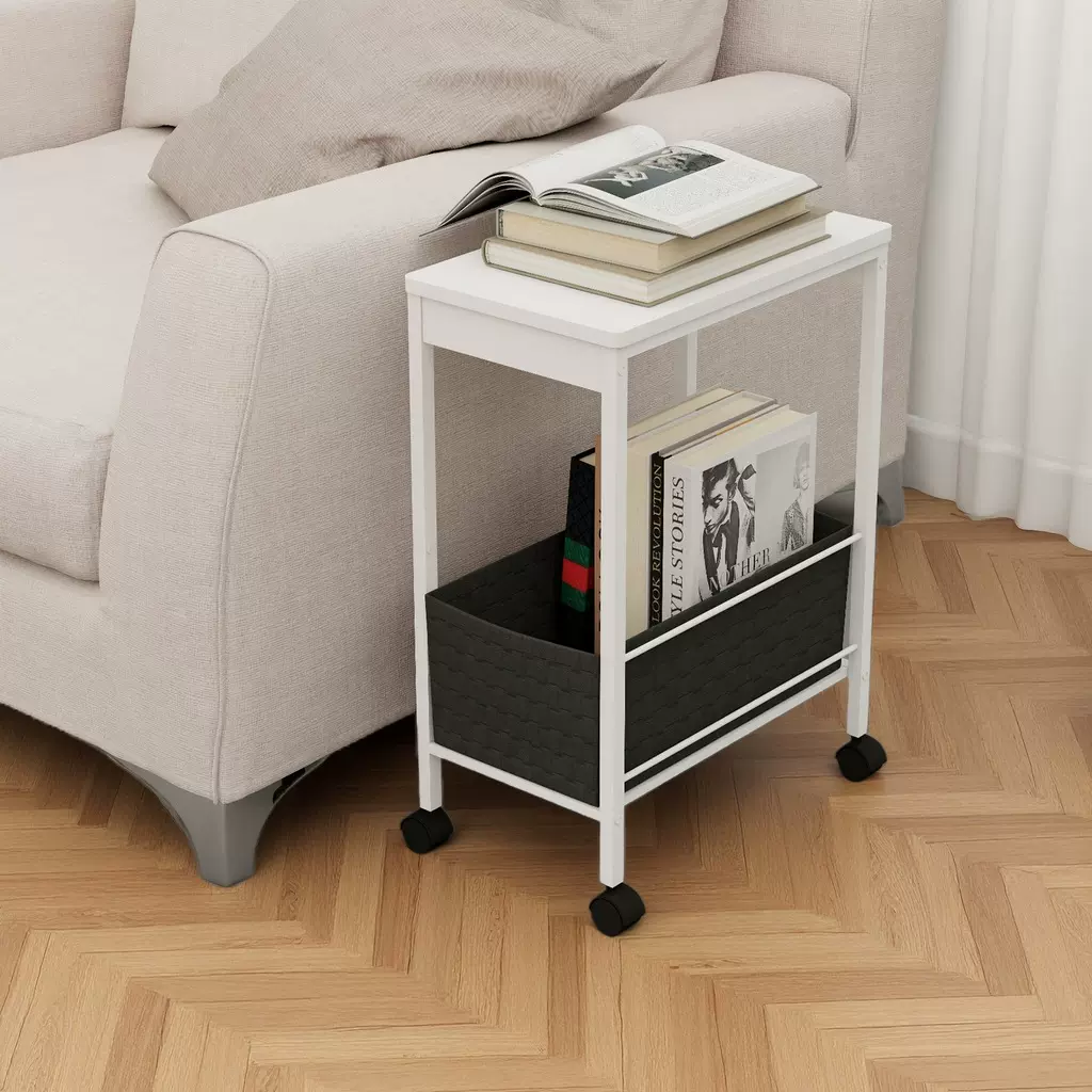 跨境沙发窄边几茶几家用客厅卧室床头柜厨房过道储物置物架