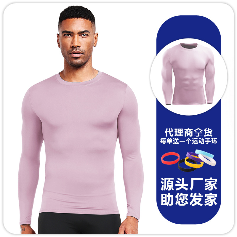 Ropa interior térmica para hombre otoño e invierno, ropa deportiva de fitness cálido, baloncesto de secado rápido y transpirable, maratón profesional