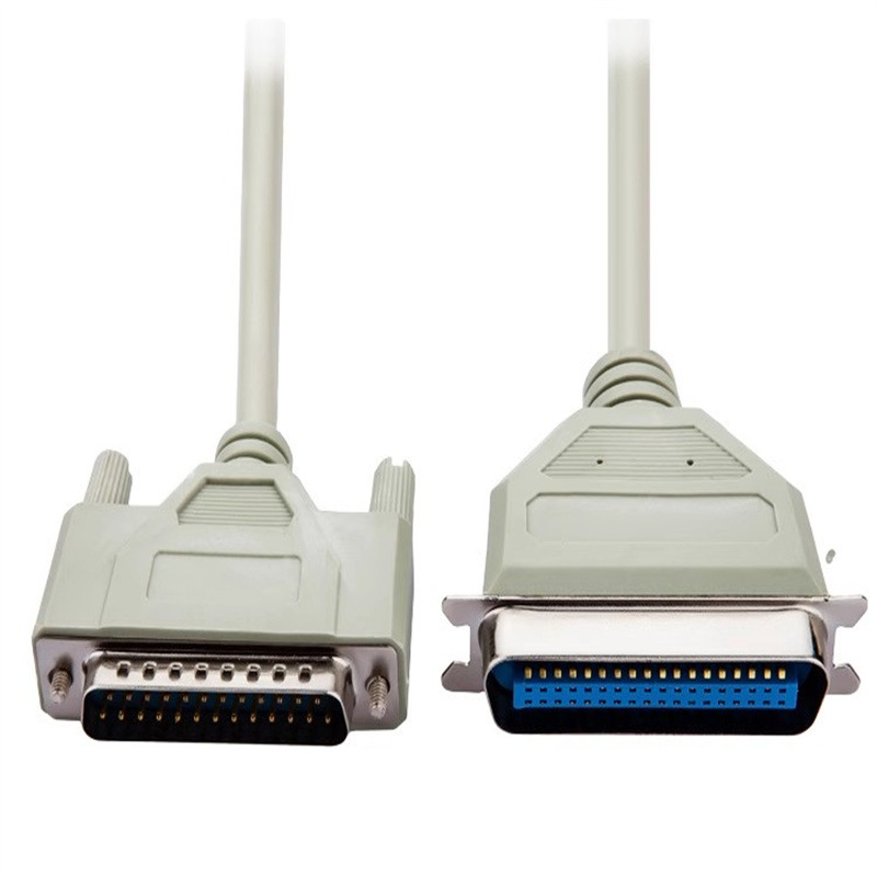 老式并口打印机线 DB25针对孔延长线雕刻机DIYDB25针对针共享线