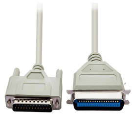 老式并口打印机线 DB25针对孔延长线雕刻机DIYDB25针对针共享线