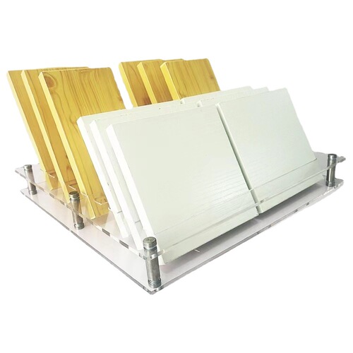Acrylic cabinet door panel sample color display rack, eco-board stone sample display stand, marble tile rack