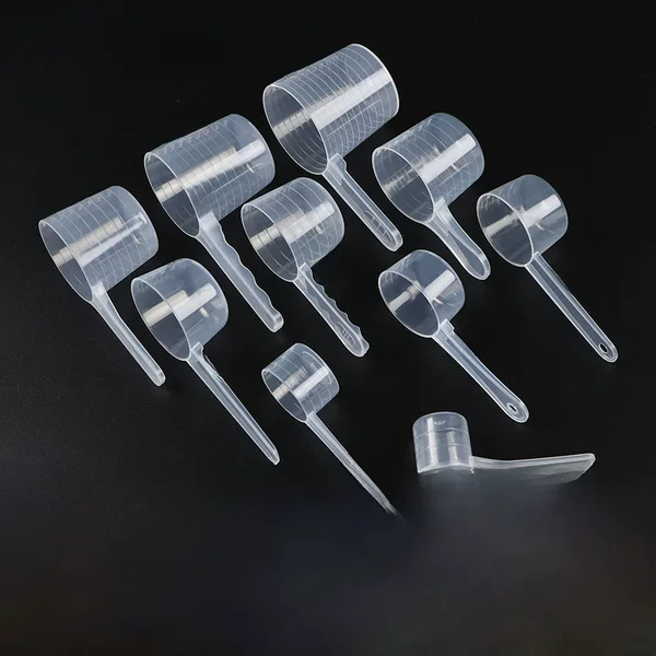 Pp New Material Solid Dual-Purpose Plastic Spoon, Measuring Spoon, High Transparency Graduated Spoon, Plastic Measuring Spoon, Plastic Spoon Direct Supply