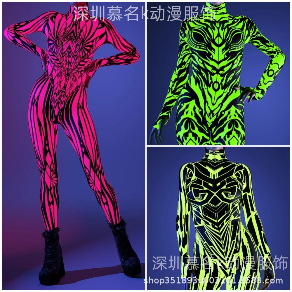 20.23million Santa's New BoDysuit 3D Digital Printing ADult cosplay One-piece Play Costume
