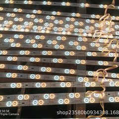 LED24V 2 色 3 色インテリジェント調光調光高級石玄関半透明石背景壁ソフトフィルム天井ハードライトストリップ
