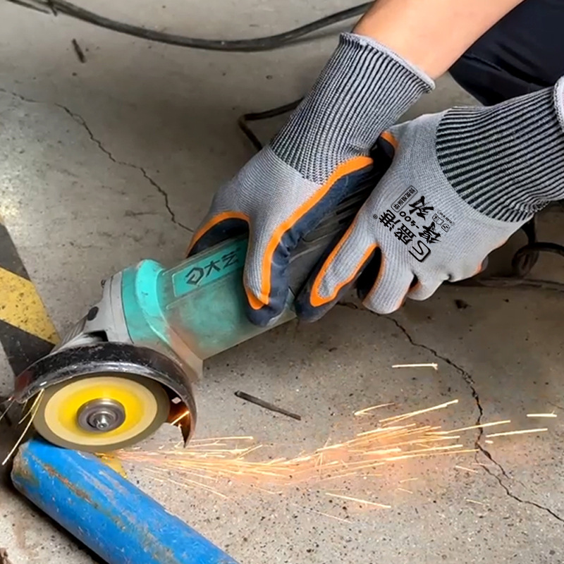 Guantes de protección laboral de Shenggang para uso en seco de guantes de transporte de protección de doble capa de impregnación antideslizante para trabajo resistente al desgaste