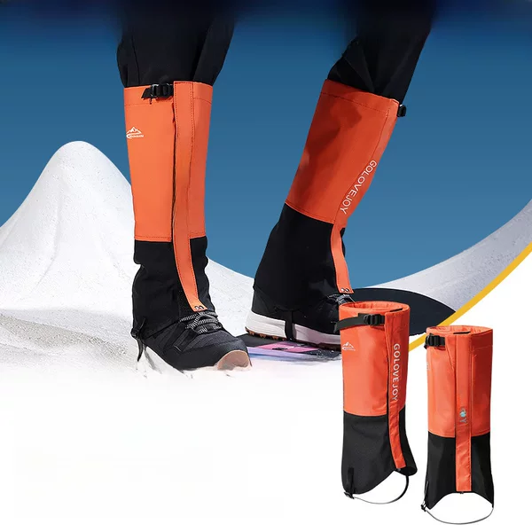 Snow cover hiking mountaineering ski leg guard for men and women winter outdoor cold-proof warm thickened waterproof wear-resistant leg cover