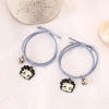 Brand small bell, bracelet for beloved for elementary school students, hair rope, Korean style, simple and elegant design