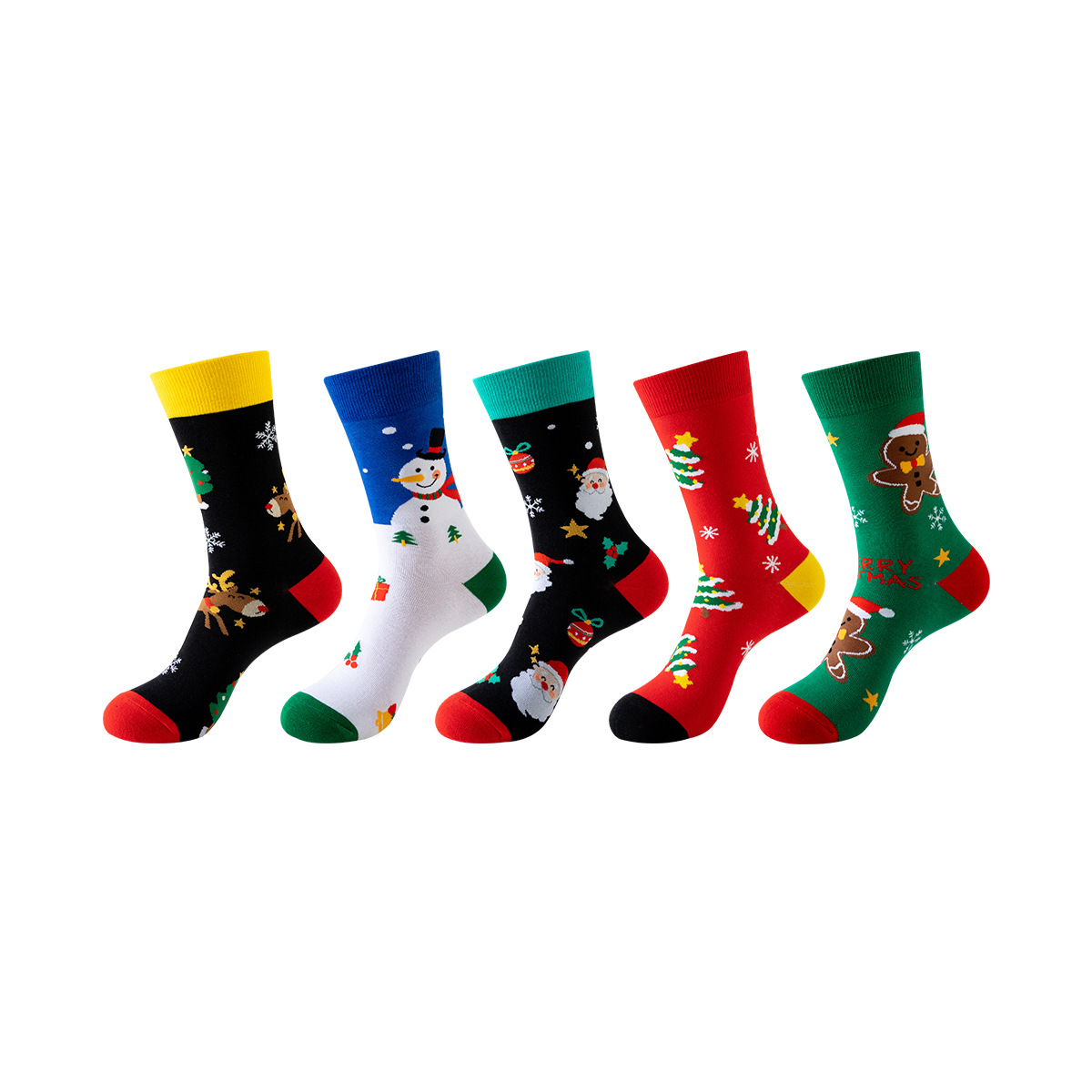 5 pares de calcetines de comercio exterior europeos y americanos calcetines de otoño e invierno para hombres calcetines de media pantorrilla ins par calcetines de moda calcetines de baloncesto de las mujeres al por mayor transfronteriza