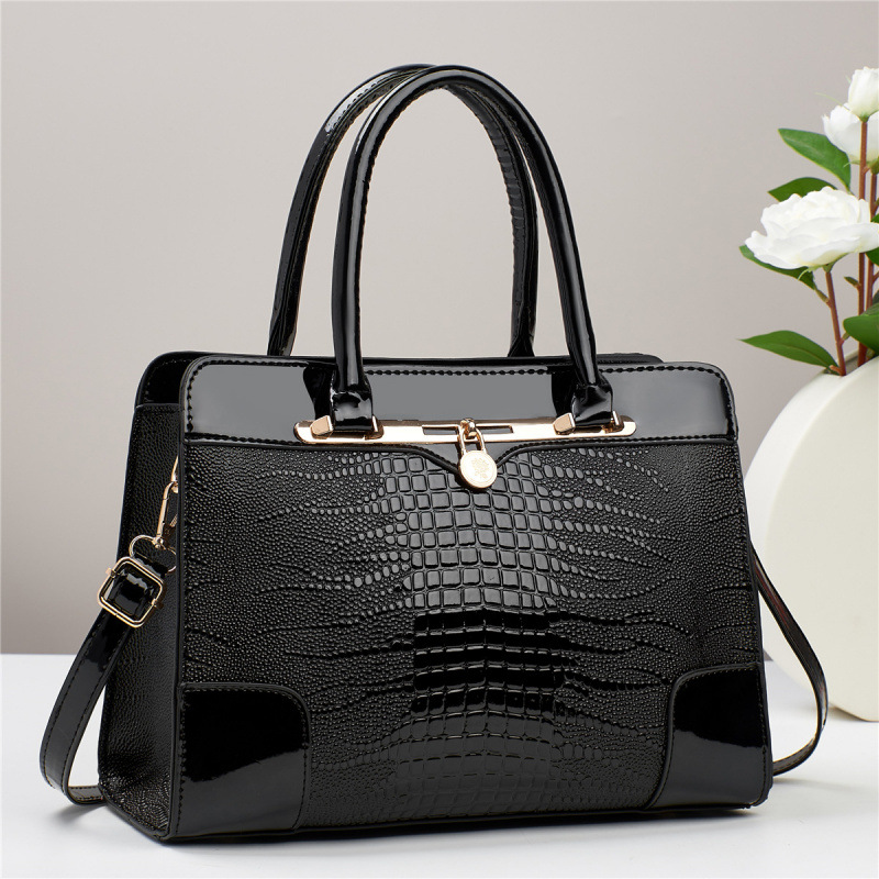 Cocodrilo estampado bolsos casuales bolsos de moda para madres bolsos de hombro bolsos de mujer atmósfera de comercio exterior bolsos transfronterizos