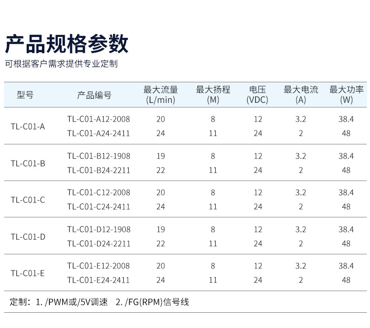 直流无刷水泵
