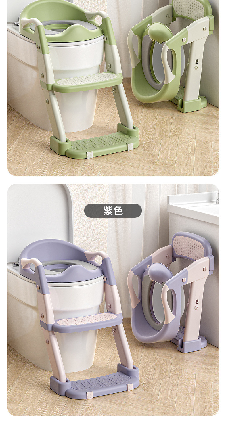 Children's step toilet, folding toilet for 3-6 years old, squat toilet, children's urine bucket, enlarged household toilet stool for children, wholesale undefined