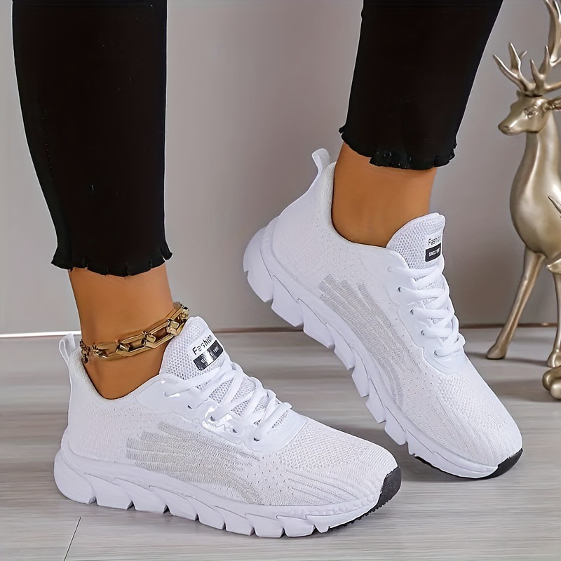 Foreign trade Women's Fashion Sneakers colorful casual lace-up…