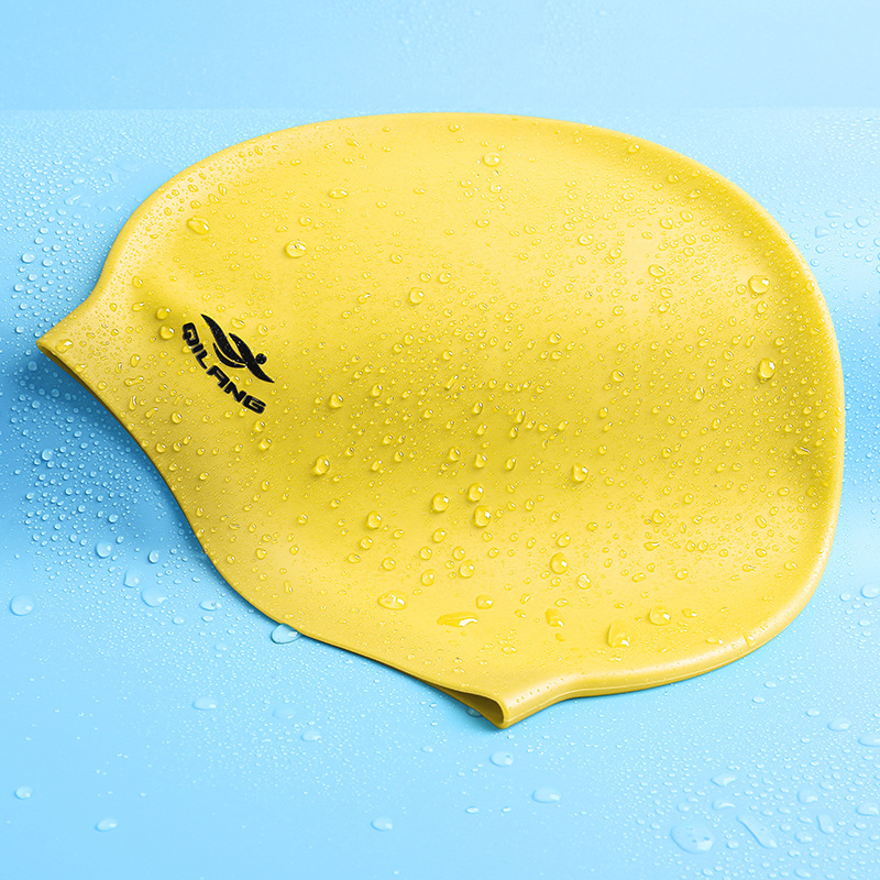 Gorro de Natación de Silicona Impermeable con Protección para los Oídos, Color Sólido, Gran Elasticidad, 50g, para Adultos y Niños, Gorro de Natación Personalizado al por Mayor