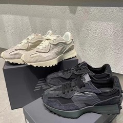 新型NB327男女黒小蛮腰元祖灰阿甘灰白黒ジョギング運動レジャーおじさん靴
