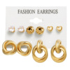 Metal retro earrings, fashionable advanced set, suitable for import, European style, high-quality style, wholesale