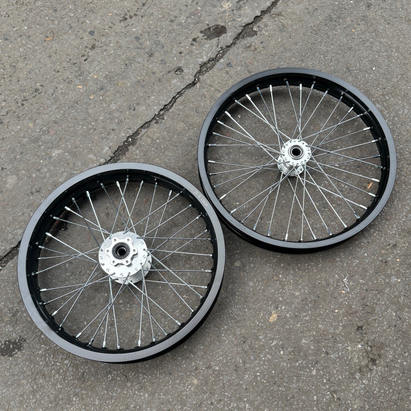 QiuLong LightBee X modified front 17-inch and rear 16inch inch wheel rim assembly, LightBee CNC wheel hub with thickened spokes, LightBee wheel mesh
