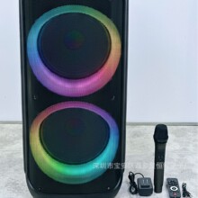 新款双10寸手提蓝牙音箱RGB彩灯大功率可移动音响SP-260422-6