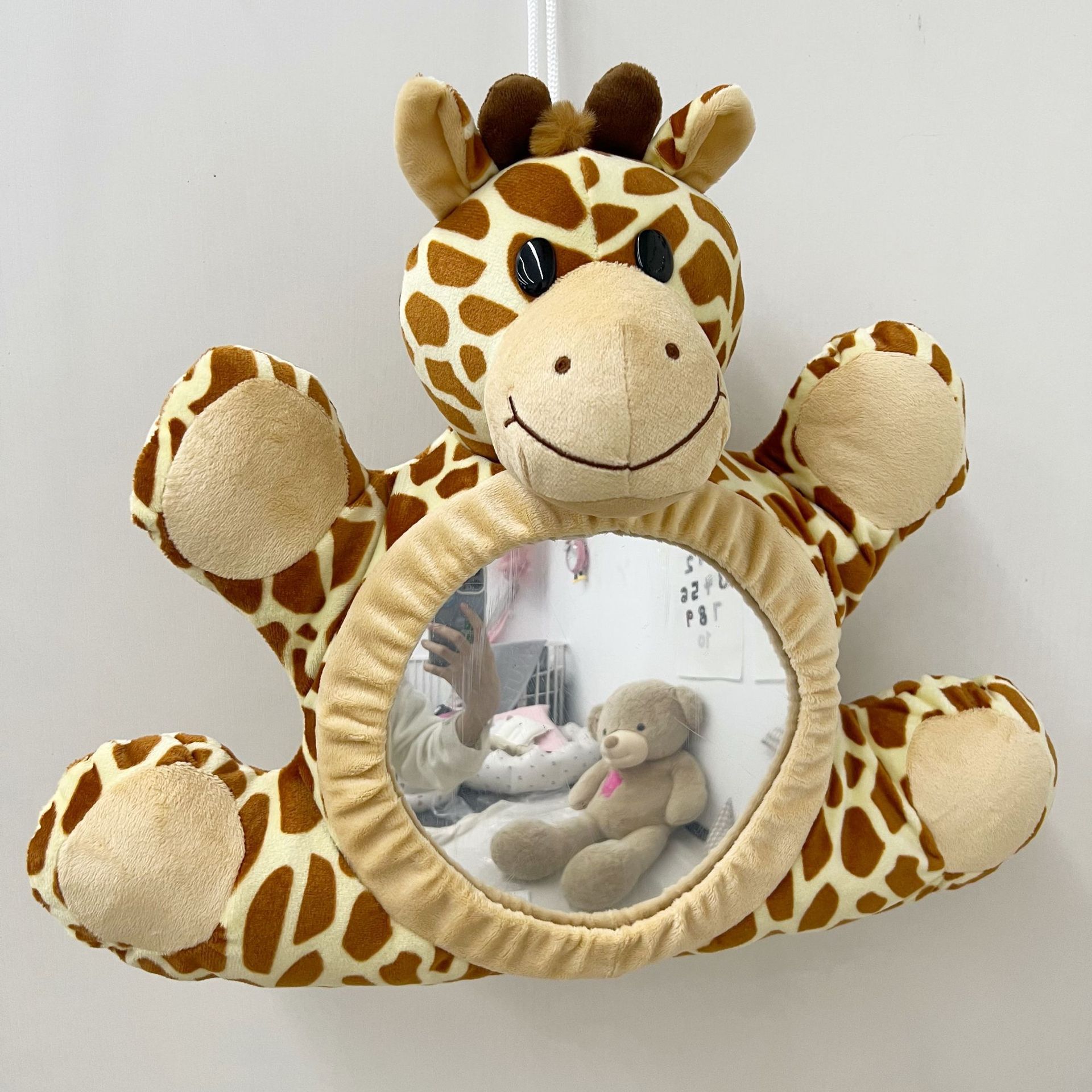 Children's safety seat rearview mirror car baby Observation Mirror car hanging cartoon fully surrounded pendant car reflector