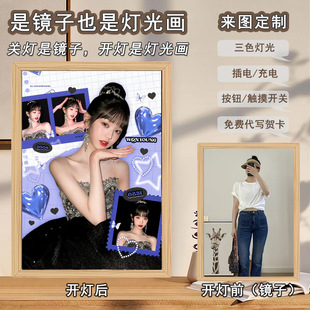 Fashion Mirror Lighting Painting DIY Zhang Yuanying Surrounding Creative Simple Home Creative Design Lamp Picture Frame Painting Gift