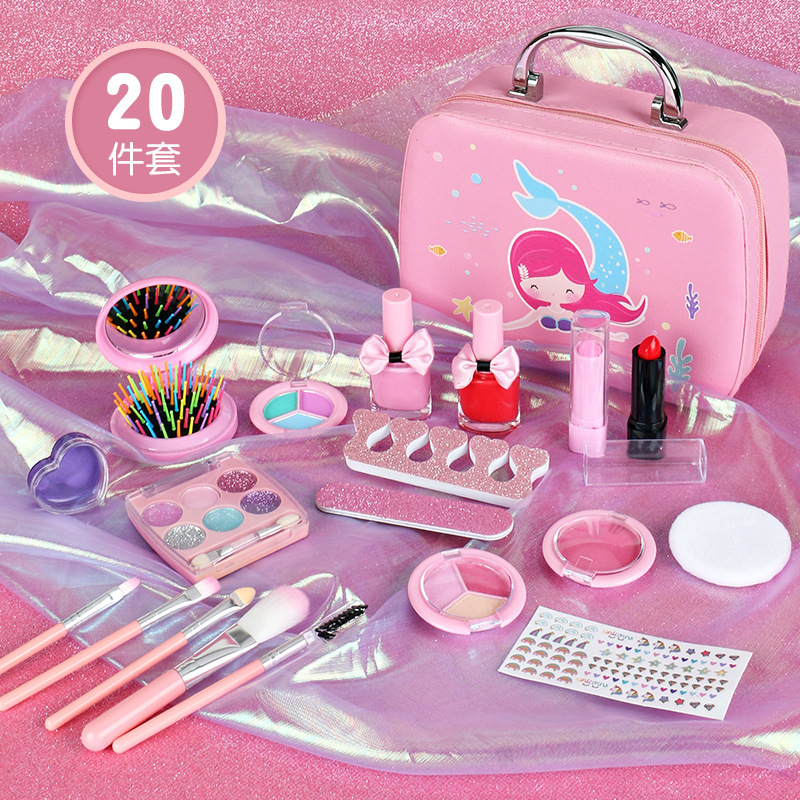 Cosméticos para niños transfronterizos, juegos de juguetes, simulación de niñas, juegos de casas, juguetes de maquillaje, bolsos, juguetes