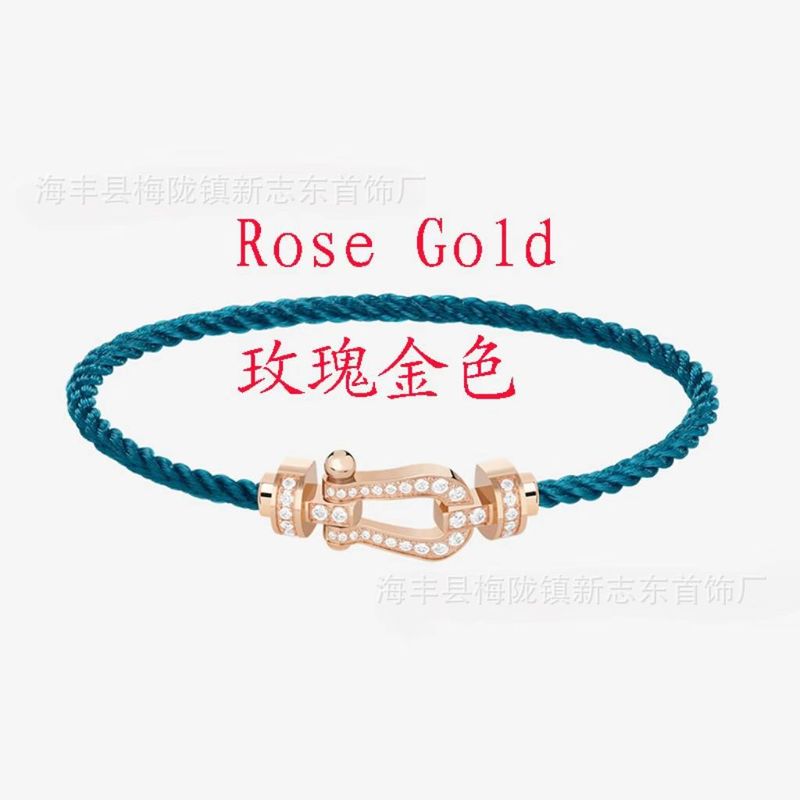 中号马蹄扣费雷德红绳手链情侣款男女本命年转运精工钢丝DIY手绳|undefined