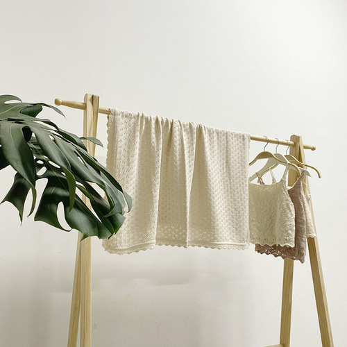  Spring Summer Autumn New Children's Blanket 100% Cotton Fringe Knitted Blanket Infant Toddler Blanket Air Conditioning Cover Blanket