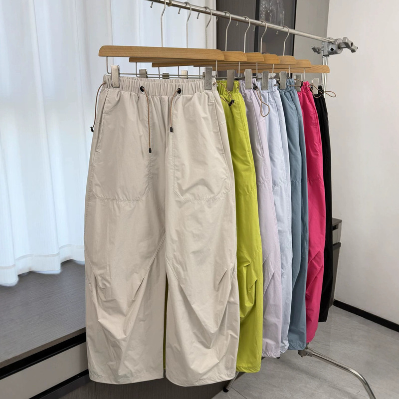 Women's outdoor mountain-style assault pants, windproof and waterproof, quick-dry, straight-leg, loose-fitting, hiking workwear casual pants Women's outdoor mountain-style assault pants, windproof and waterproof, quick-dry, straight-leg, loose-fitting, hiking workwear casual pants