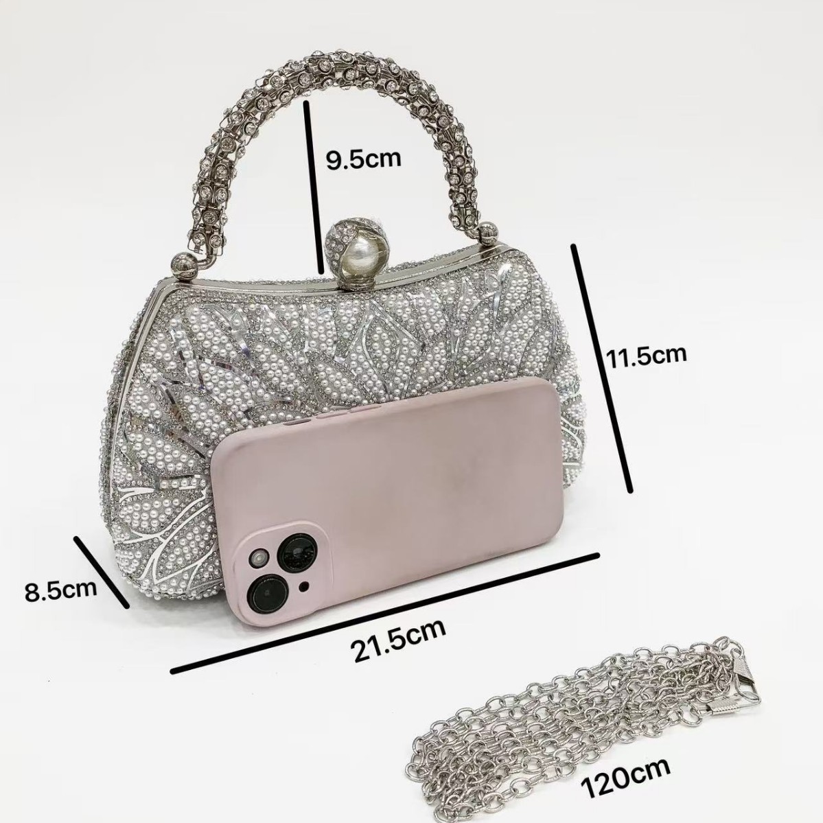 Trendige Pailletten-Handtasche mit Perlenbesatz (2026), vielseitige Abend-Clutch zum Umhängen
_voghion.com
