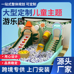 室内淘气堡儿童乐园游乐设备大小型蹦床幼儿园滑梯组合滑梯淘气堡