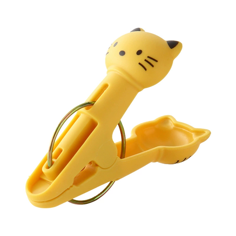 Cat clip drying clip plastic folder mini socks clip 12 storage clip office 具 具