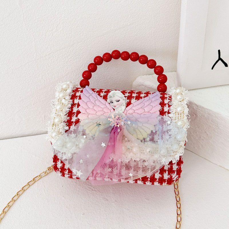 Nueva niñas princesa Aisha bolsos, bolsos de hombro de moda lindos bolsos de decoración de bebés de dibujos animados