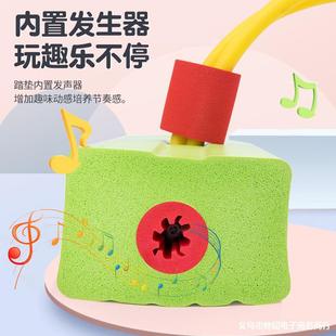 Factory Outlet Kindergarten Children's Sonic Frog Jumping Outdoor Toys Bounce Shoes Flash Jump Explosions Feelings Training
