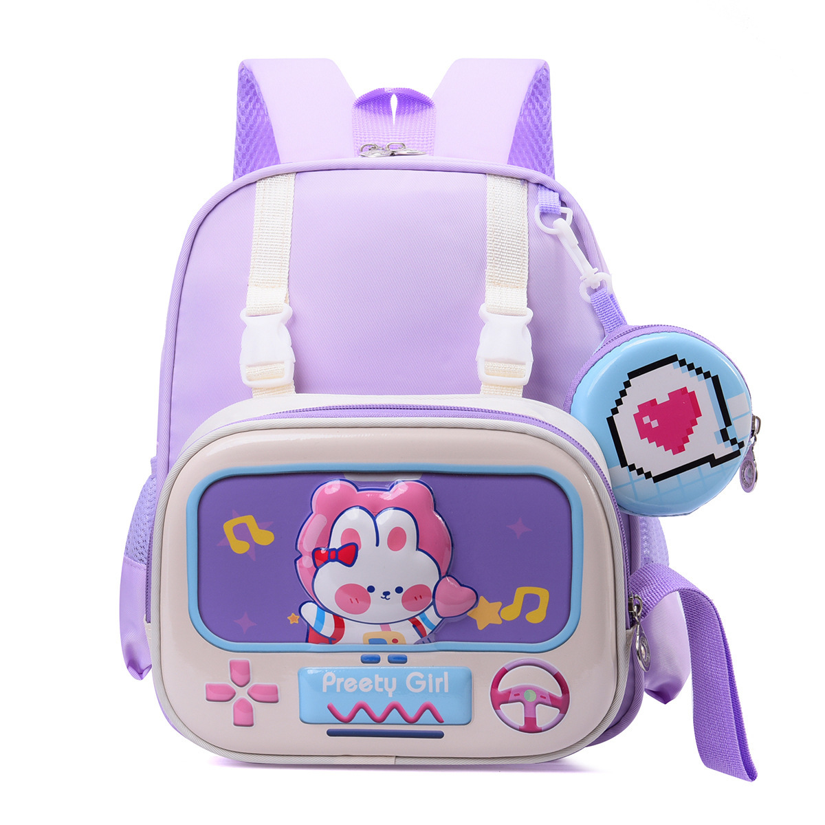 Mochila de animación de dibujos animados para bebés de jardín de infantes, mochila de niños ligera para niños y niñas de la escuela primaria