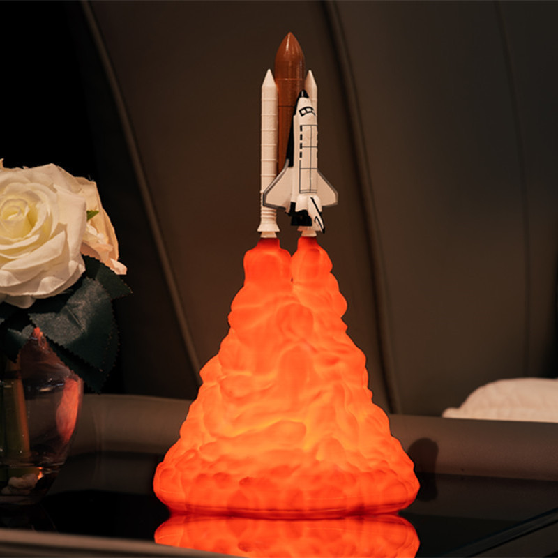 3d印刷ロケットランプの新しい奇妙な贈り物クロスボーダー電子創意製品の置物ledナイトライト|undefined