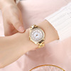 Watch for elementary school students, trend fashionable starry sky, steel belt, quartz watches, new collection, simple and elegant design, bright catchy style