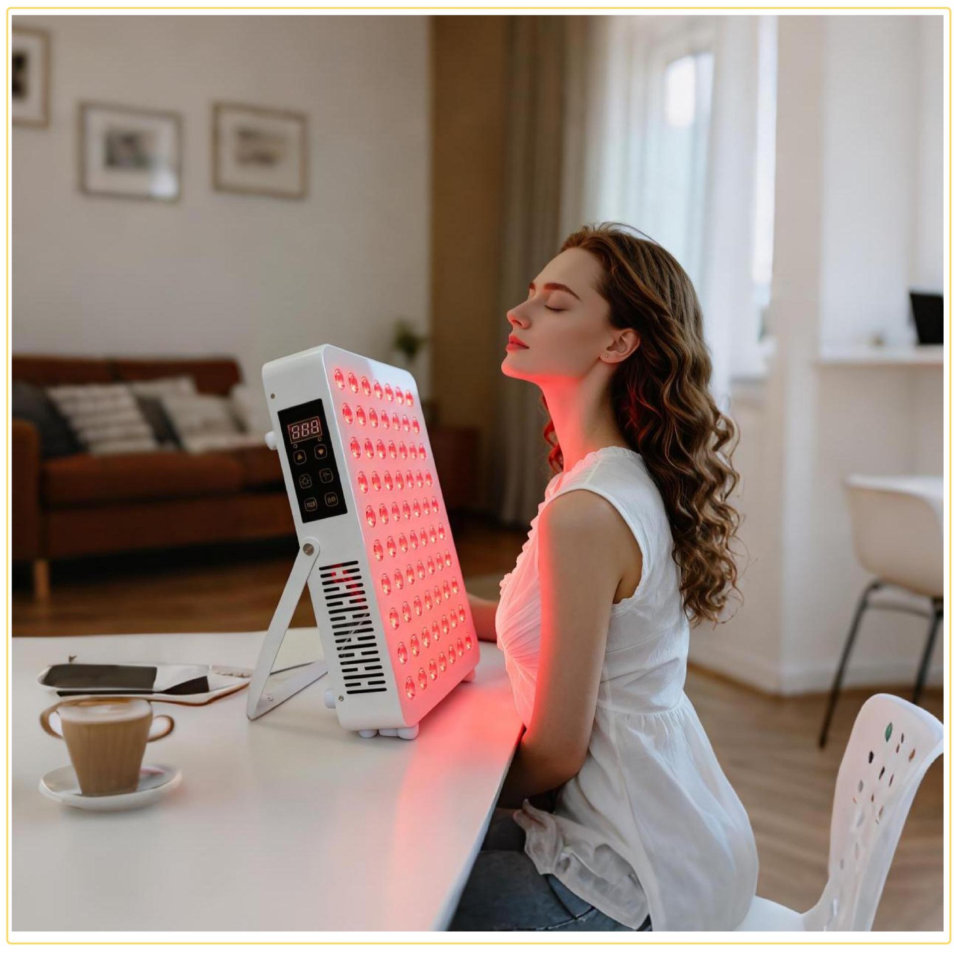 Lámpara de terapia infrarroja de 350W, panel de luz roja para alivio del dolor, dispositivo de terapia de luz roja para recuperación deportiva, lámpara de terapia de luz roja.