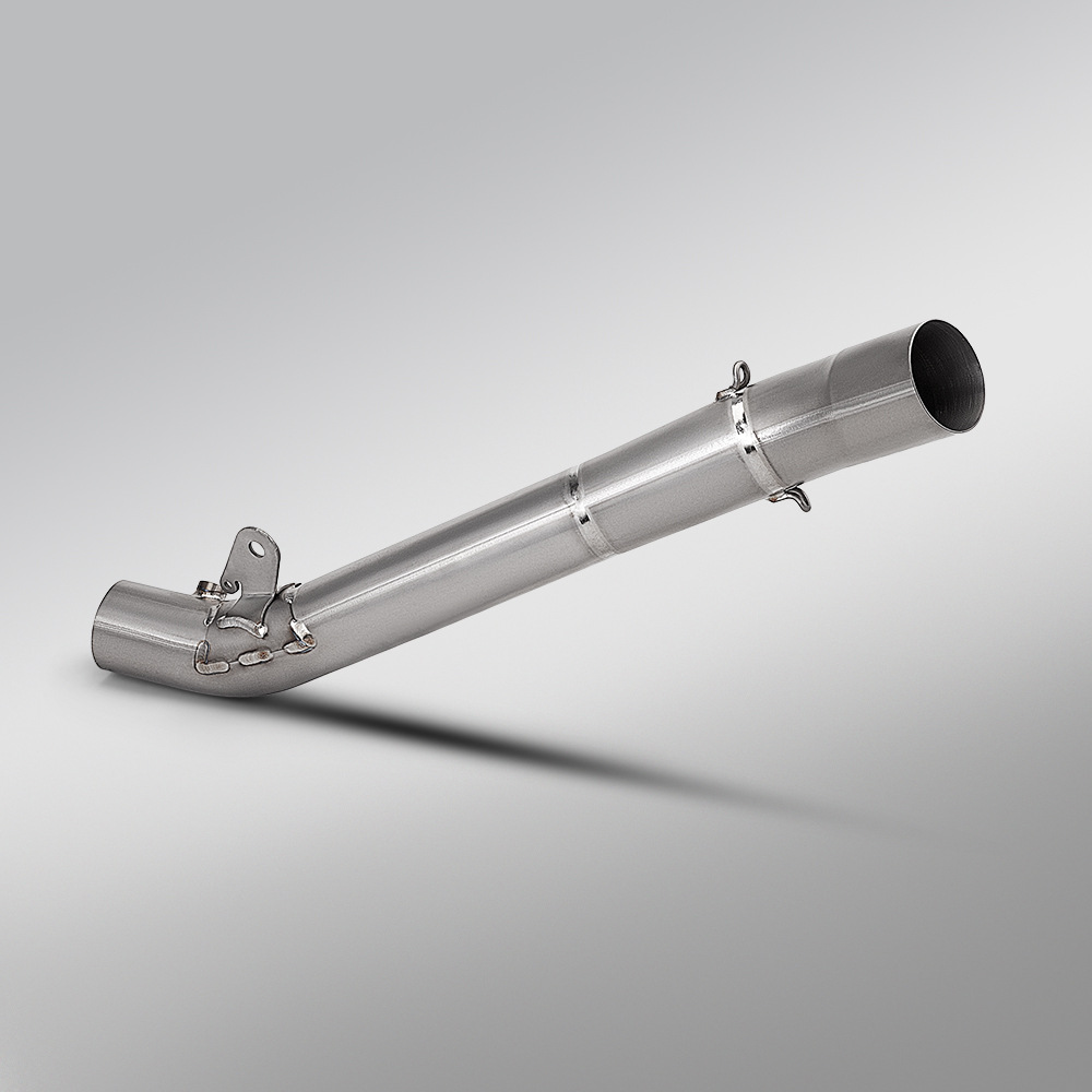 Motorcycle modification ZX6R Maverick 636 titanium alloy mid-section exhaust pipe, non-destructive direct fit for 2024-2026 models